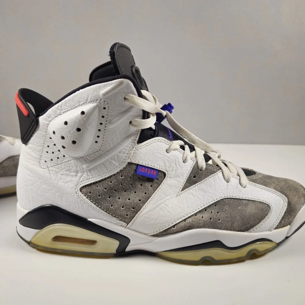Air Jordan 6 Retro LTR Flint CI3125-100 Men's Size 12 White Concord 2018 w/ Box